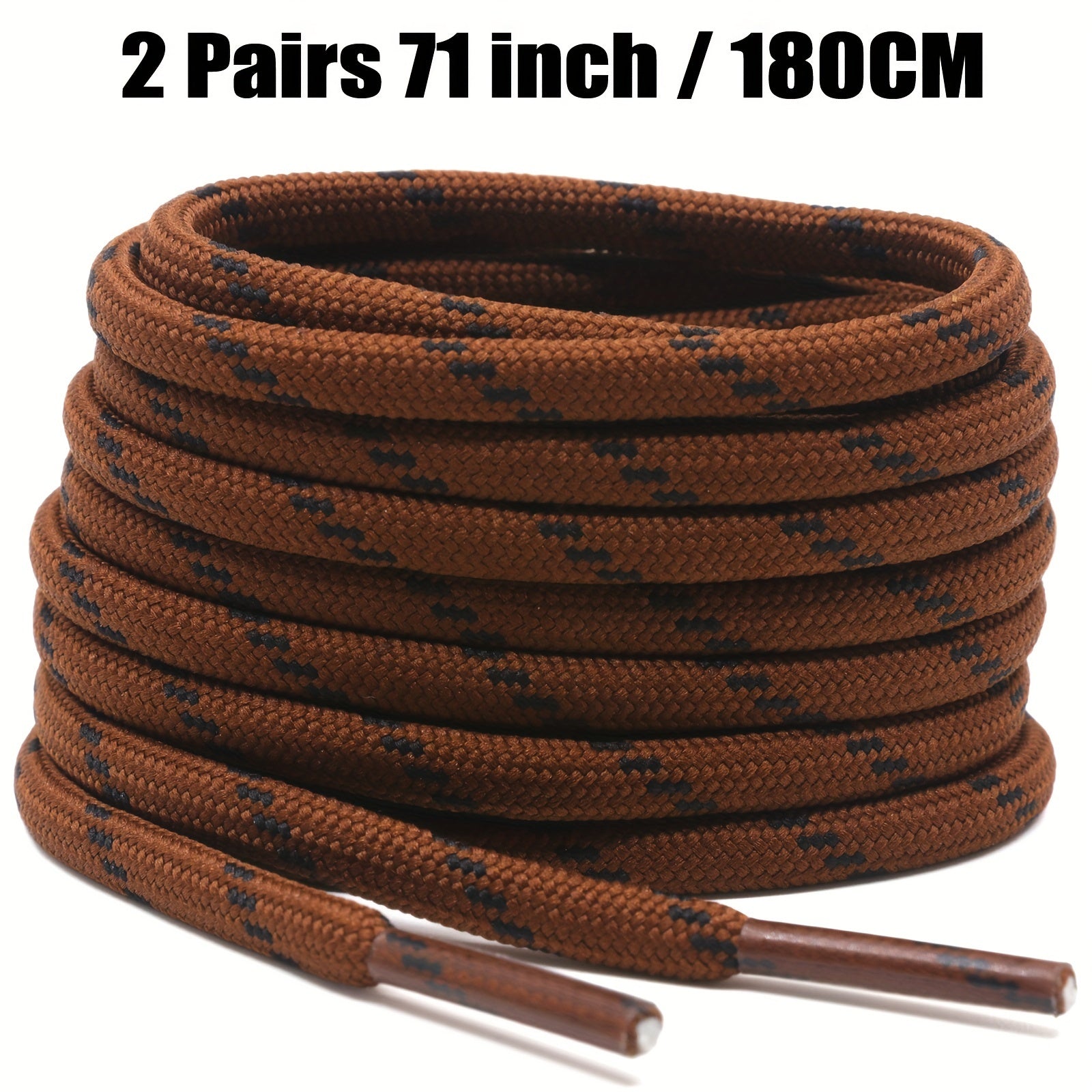 Unisex Thickened Round Climbing Shoe Laces for Hiking and Work Boots