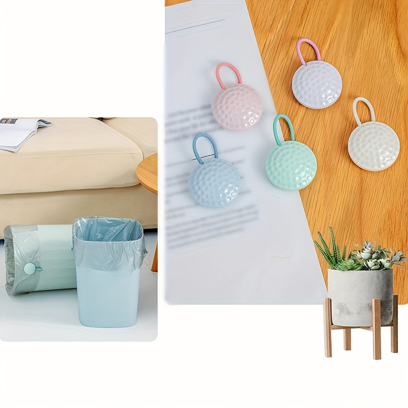 Magnetic Garbage Bag Clips Durable Plastic and Metal for Trash Cans