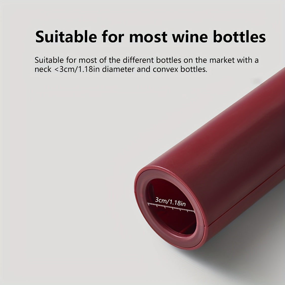 Rechargeable Electric Wine Opener with One-Click Automatic Corkscrew USB Charging Lithium Battery Black Red