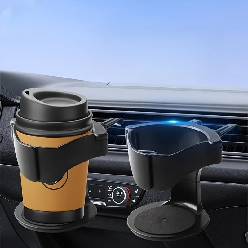 Adjustable PVC Car Cup Holder with Sponge Base for Water Bottles and Cans