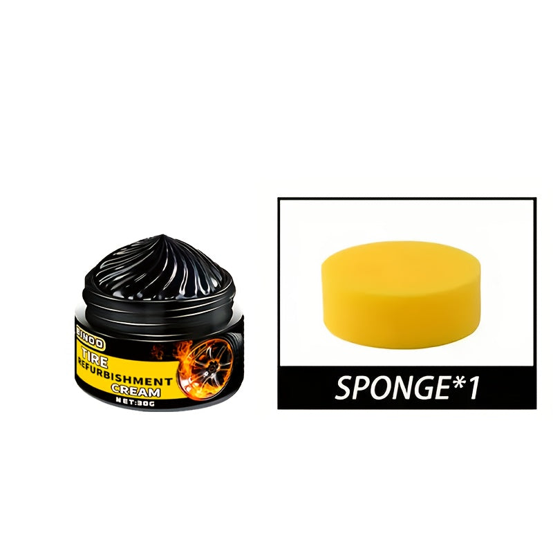 Black Tire Shine and Protection Wax for All Vehicles Long-Lasting Gloss