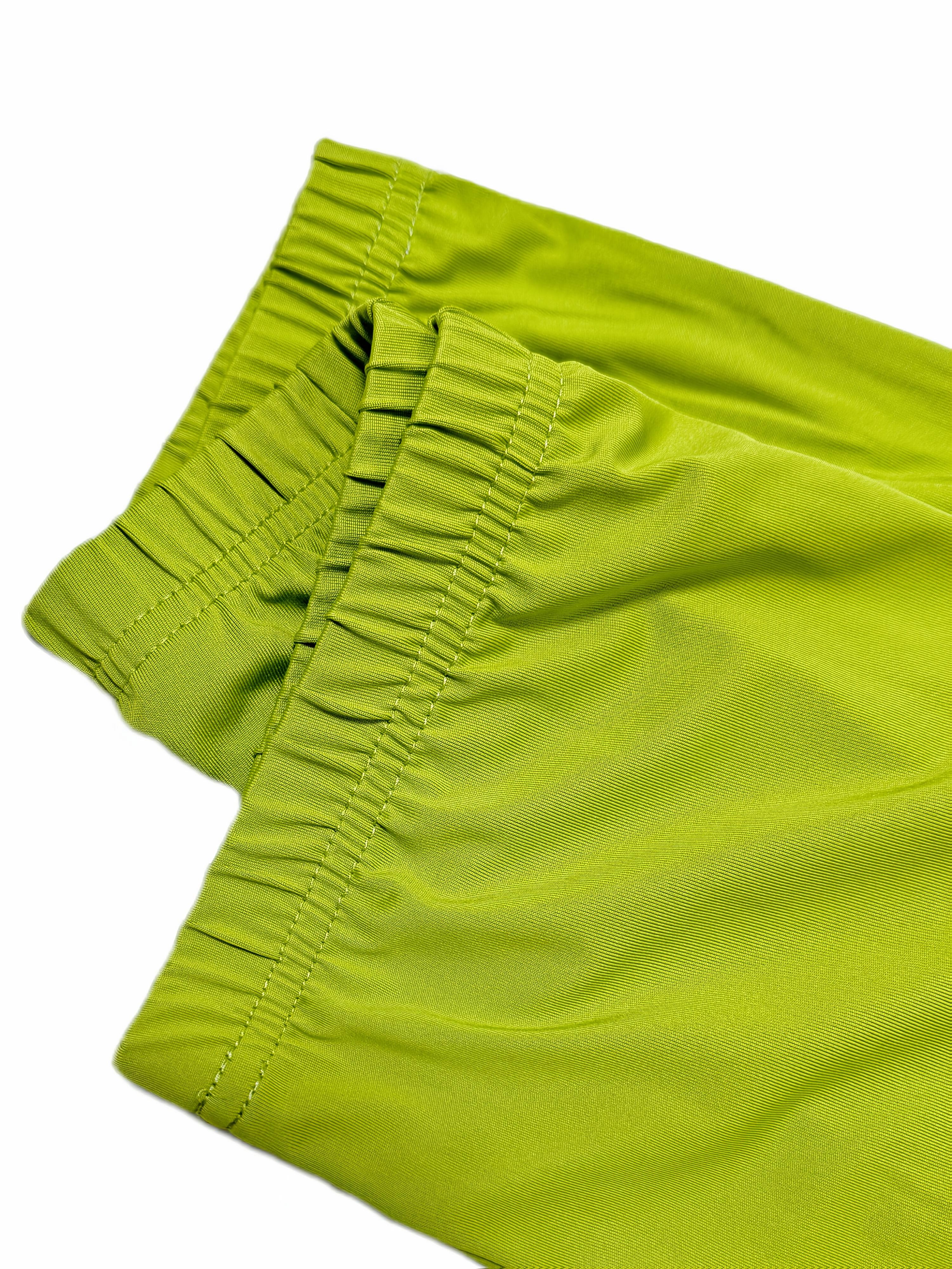 Women's High-Waisted Capri Leggings 5-Pack Faux Button Solid Colors Stretch