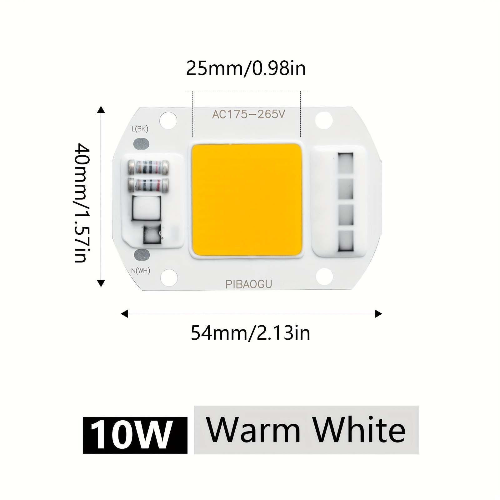 Indoor COB LED Floodlight 10W-50W Driverless Spotlamp for DIY Lighting