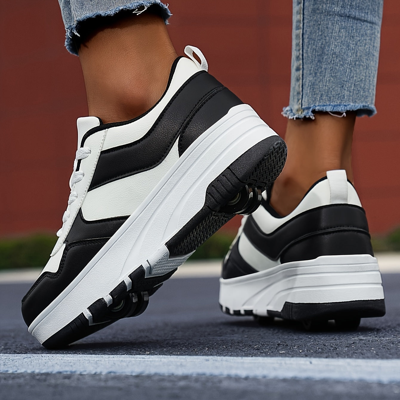 Bolalar uchun nafas oladigan Preppy uslubidagi roller skeytlar, erkaklar va ayollar uchun, barcha mavsumlar uchun