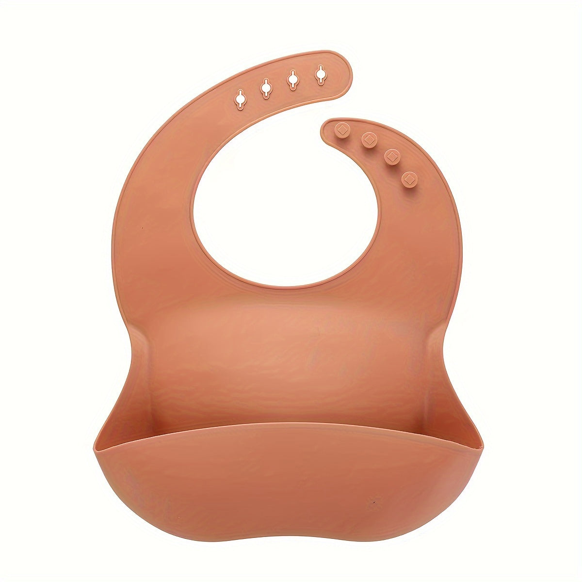 Baby Silicone Bib for Children 0-6 Years Waterproof Oil-Resistant Easy to Clean Adjustable