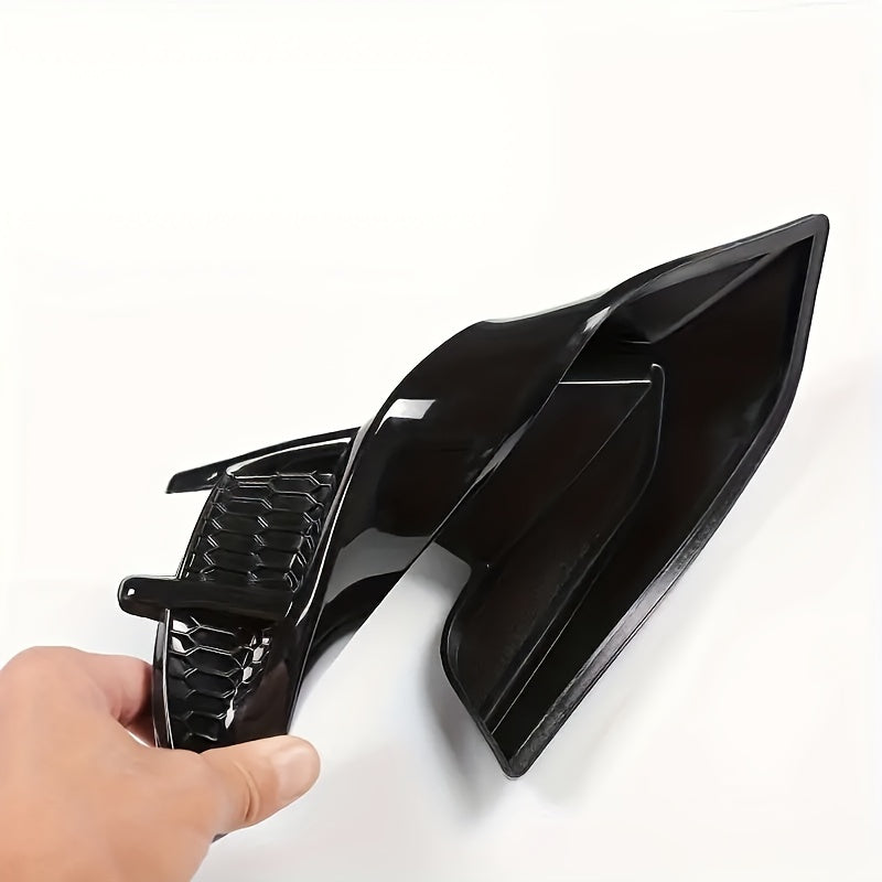 2 piezas de pegatinas decorativas para la etiqueta lateral del guardabarros del coche, ventilación de aire, ala, accesorios para automóviles