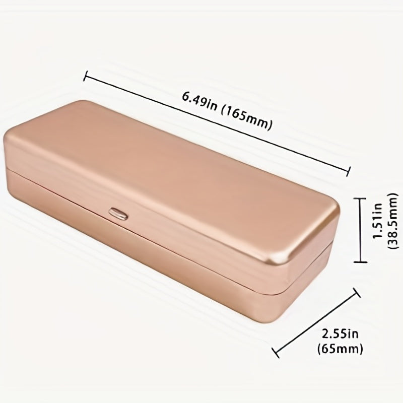 Women's Aluminum Eyeglass Case Multi-Pair Storage Portable Glasses Holder