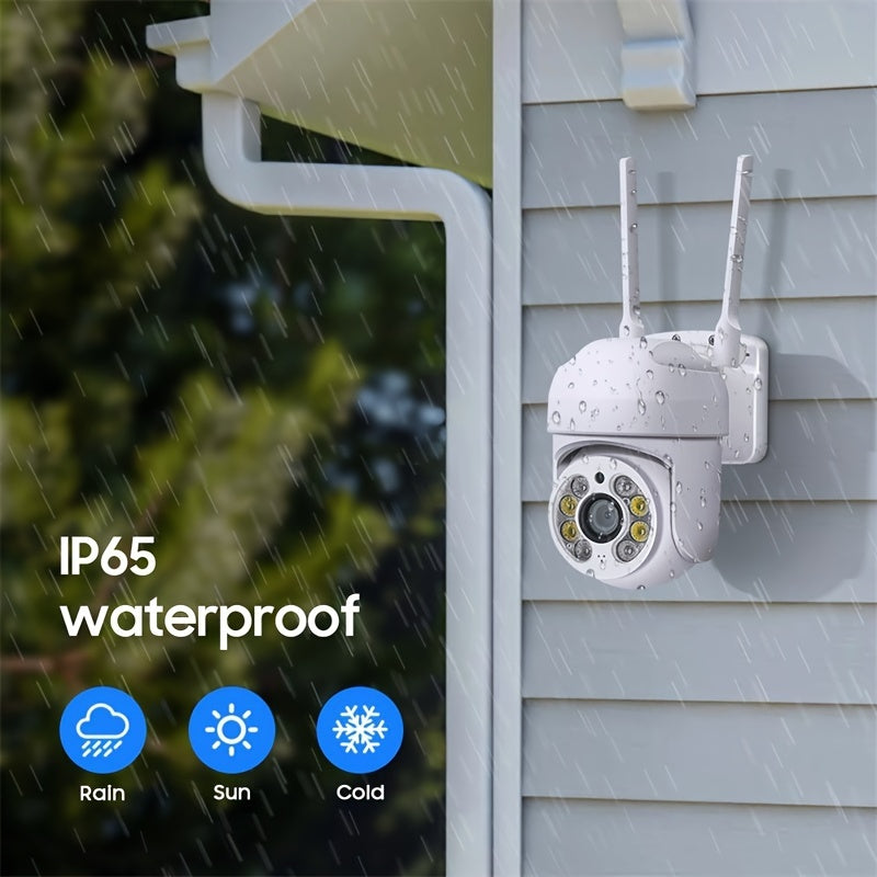 WiFi Waterproof Security Camera with Auto-Tracking Night Vision Two-Way Audio and AI Detection