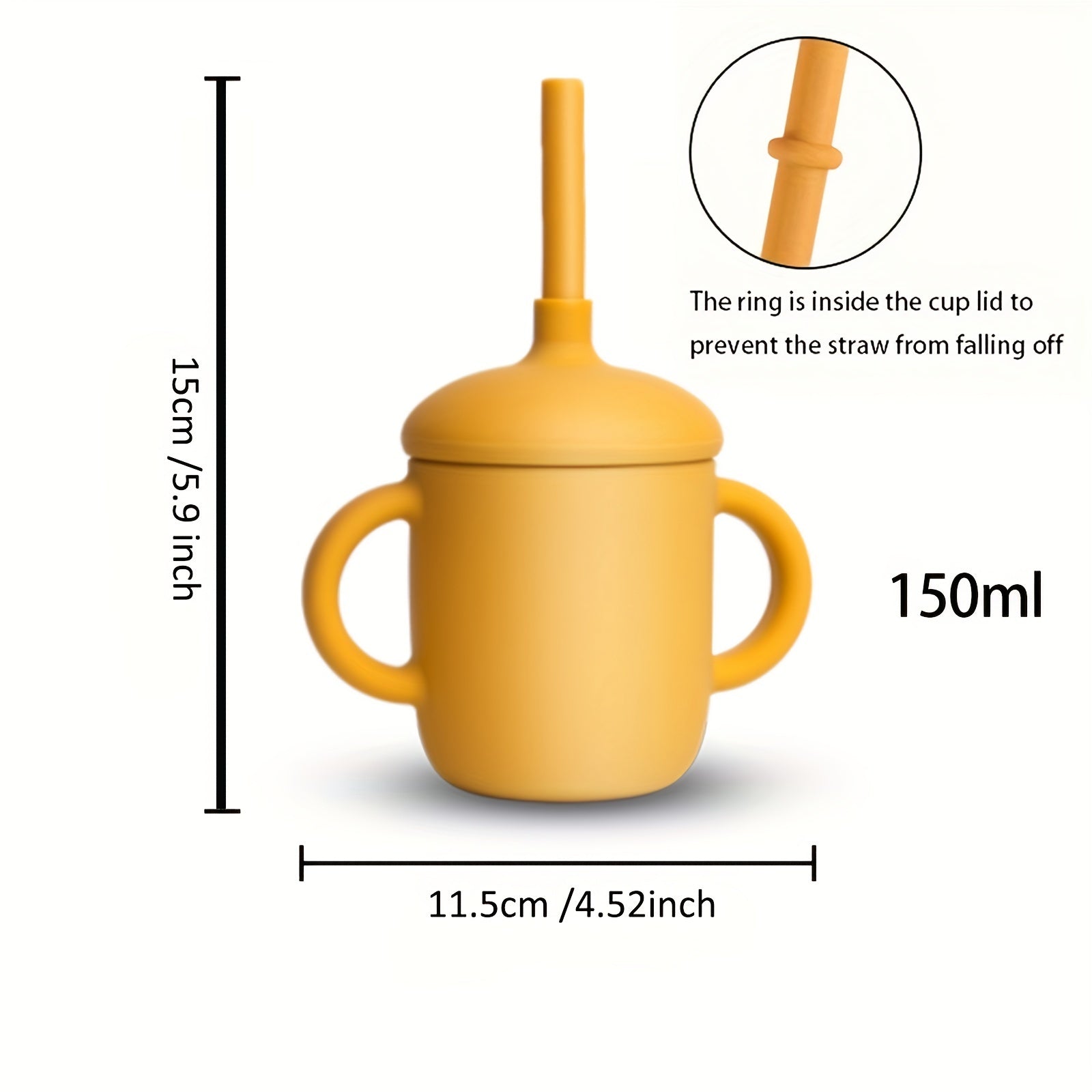 Baby Silicone Water Cup for Babies Learning to Drink 8oz Durable and Safe