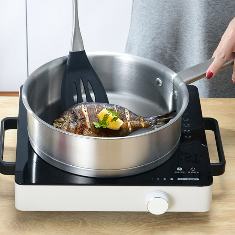 Stainless Steel Cookware Set 3-Piece with Soup Pot, Saucepan, Frying Pan