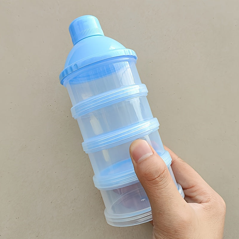 Portable Milk Powder Container with Divided Compartments for Travel and Home Use