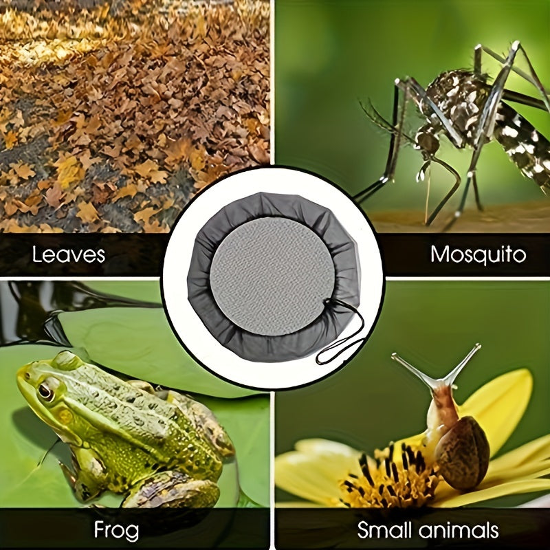 Крышка для бочки с дождевой водой, сетка с шнурком для садов и улицы, водонепроницаемая
