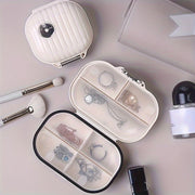 Organizador de pastillas portátil de 7 días con tapa para viajes, oficina y almacenamiento en el hogar