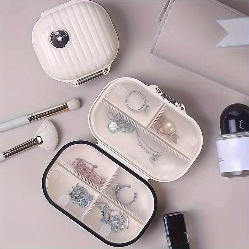 Organizador de pastillas portátil de 7 días con tapa para viajes, oficina y almacenamiento en el hogar