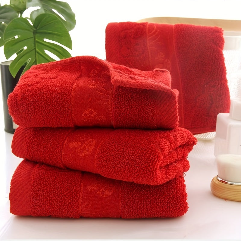 Cotton Hand Towel Set for Travel Gym Camping Sports and Gifts Soft Thick Fast Drying 33x73cm