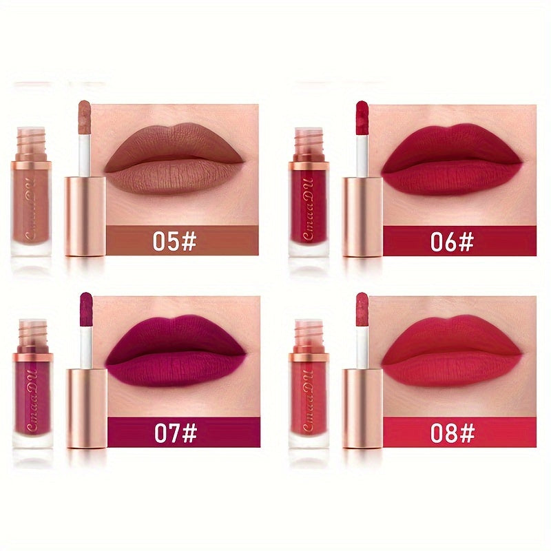 Women Satin Velvet Lipstick Set 6 Colors Long-Lasting Moisturizing