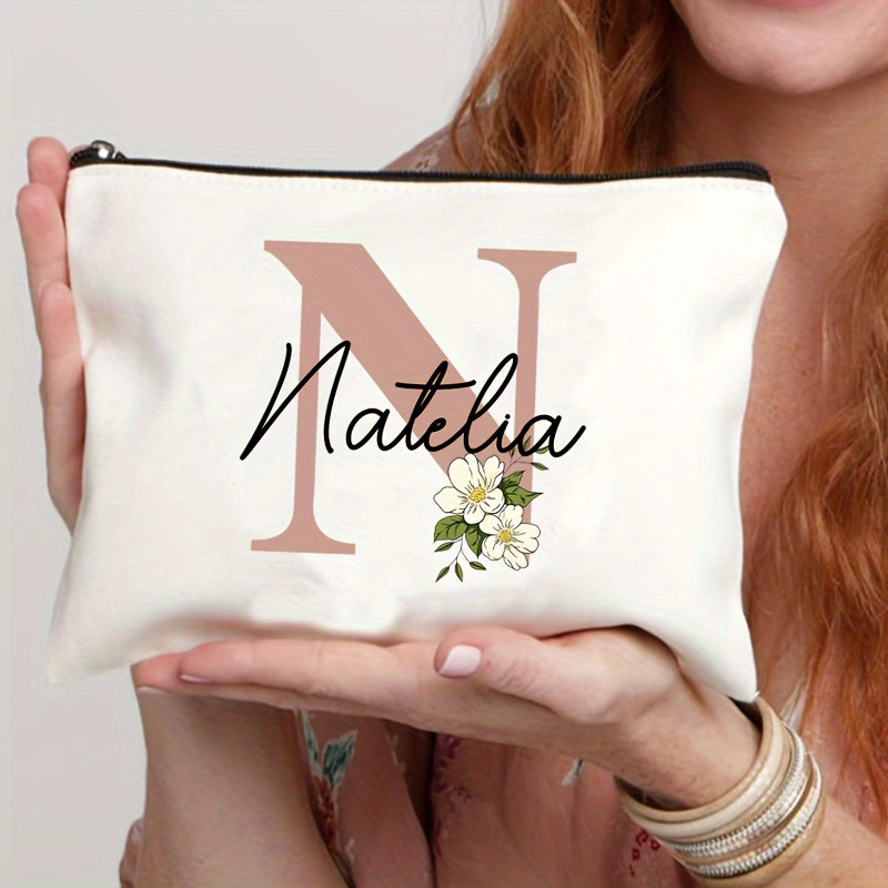Personalized Makeup Bag Travel Toiletry Organizer Cosmetic Pouch for Women