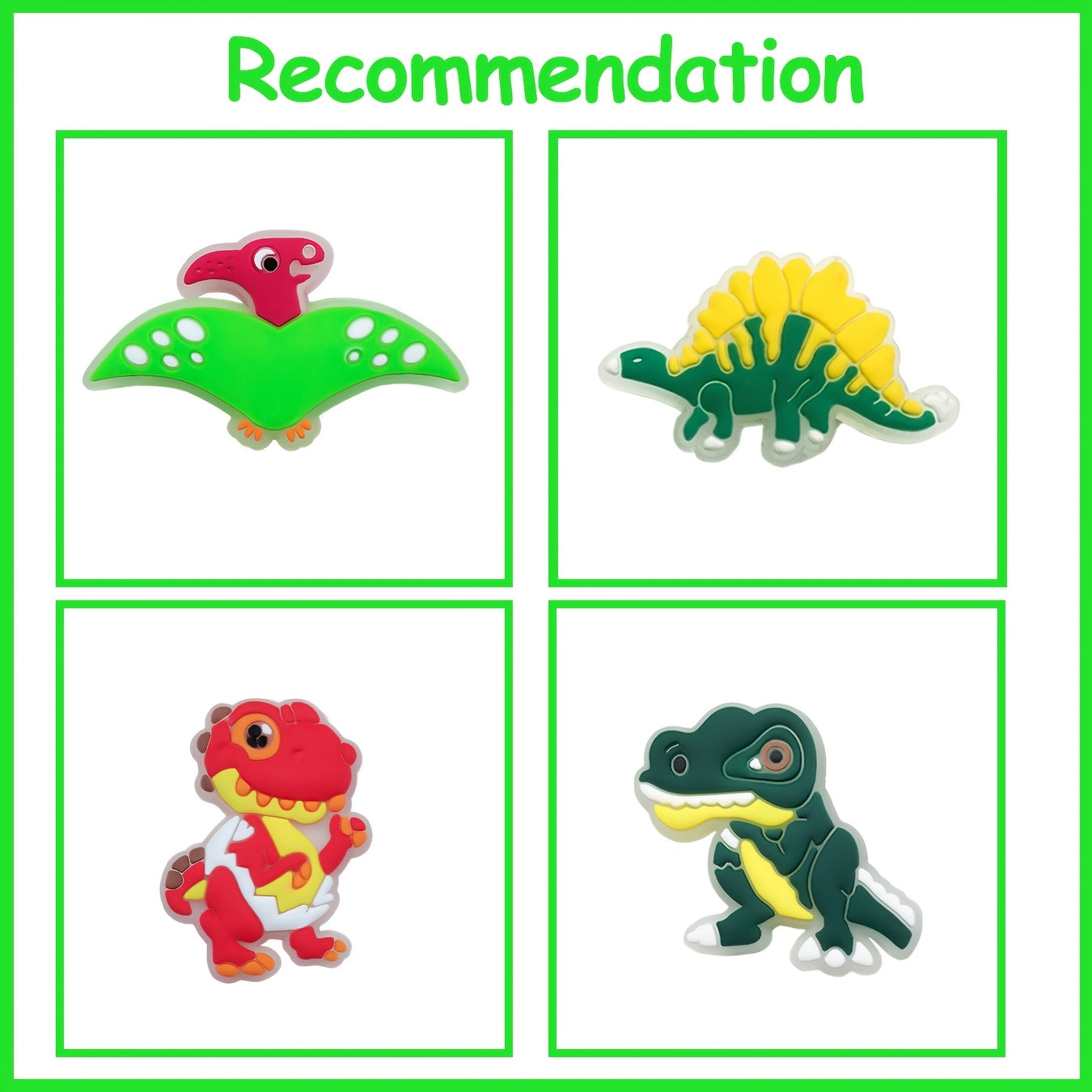 12Pc Glow-in-the-Dark Dinosaur Toys Sets for Kids, Durable Party Gift