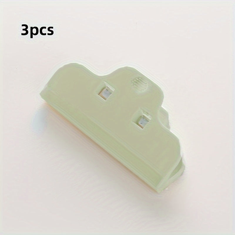 Set of 3 or 5 Plastic Food Sealing Clips for Snacks and Food Bags