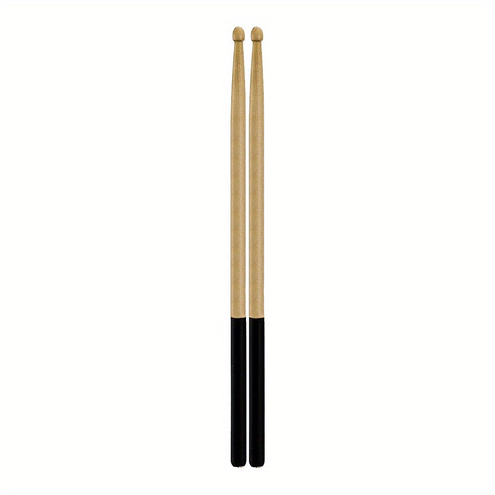 Maple Drumsticks with Non-Slip Rubber Handle for Beginners in 5 Colors
