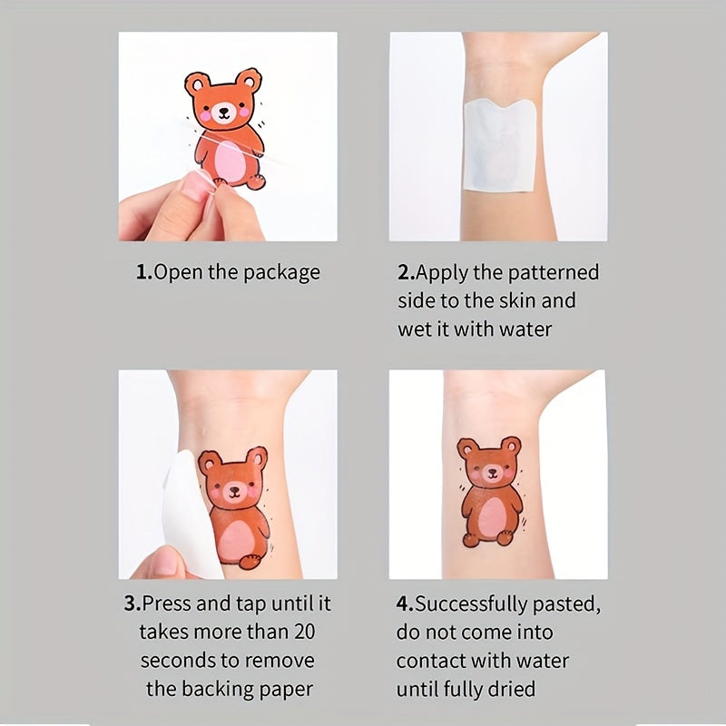 Unisex Fish Scale Temporary Tattoo Sticker Waterproof Non-Glitter Durable