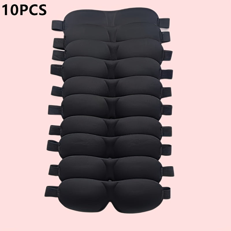 Black Sleep Mask 3D Contoured Eye Mask for Adults Men Women Hypoallergenic