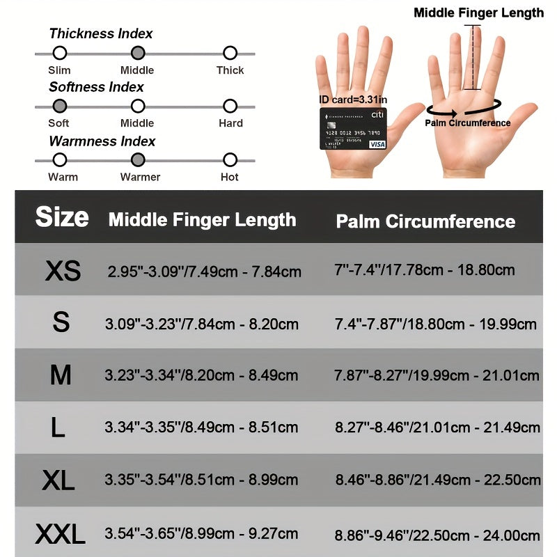 Winter Cycling Gloves Men Women Two-Finger Silicone Reflective Strips