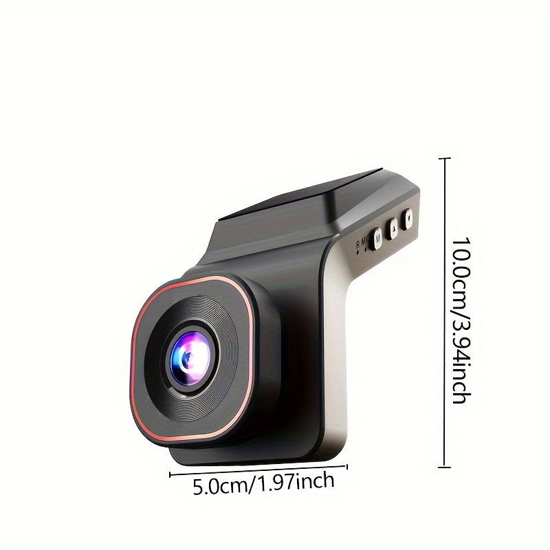 Full HD Dash Cam with Night Vision, Wide-Angle Lens, 64GB Storage
