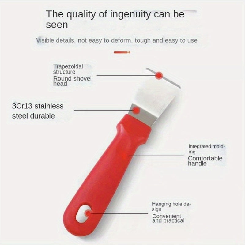 Multi-Functional Stainless Steel Scraper for Ice, Kitchen, Range Hood Cleaning
