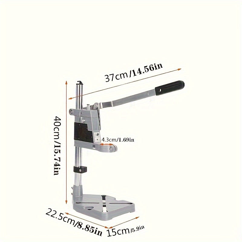 Aluminum Alloy Drill Press Stand Rust-Proof Flat Head for Home and Industrial Use