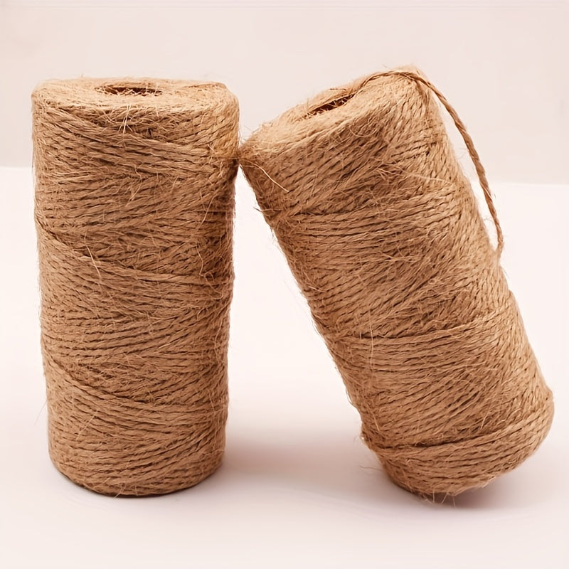 Natural Jute Twine 100m for Gardening Plant Wrapping Arts Crafts Weddings