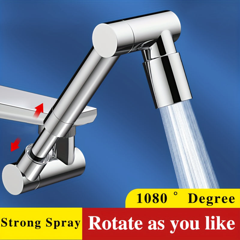 Stainless Steel Kitchen Faucet with 360° Rotation and Dual Water Modes