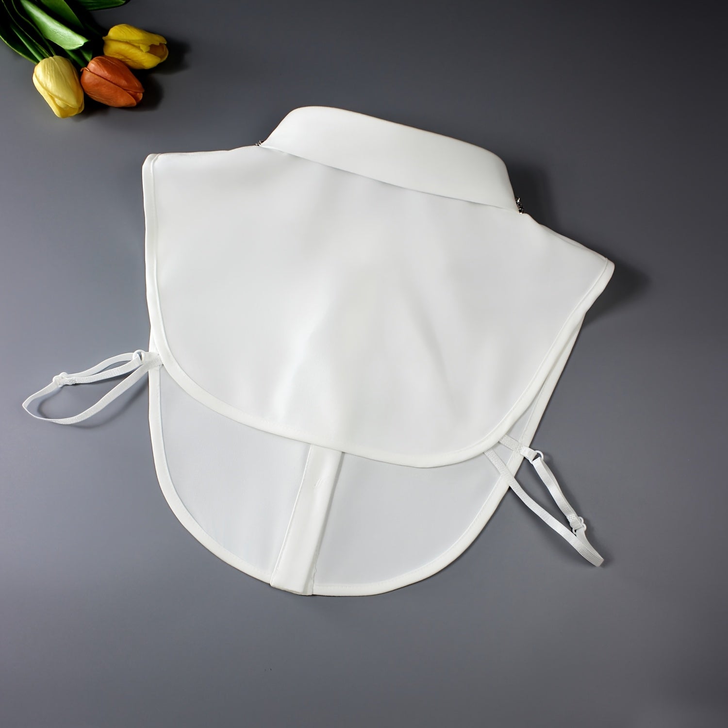 Sparkling Rhinestone Faux Collar for Women Detachable Half-Shirt Polyester Elegant Accessory