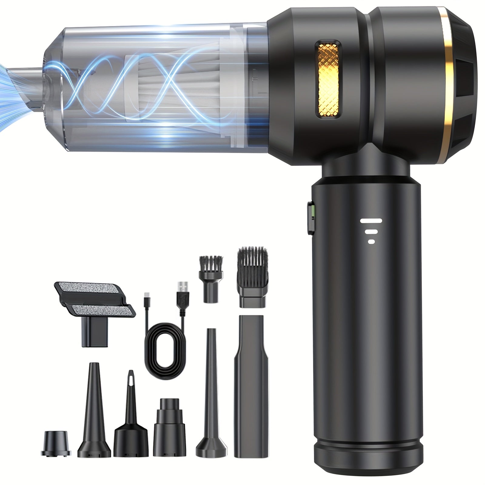 Aspiradora de mano inalámbrica para coche y hogar, con succión de 16000PA