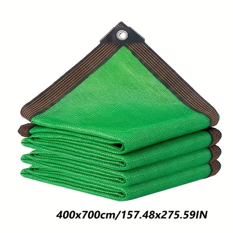 Large Green Outdoor Sunshade Net for Pool Garden Balcony Water-Resistant Fabric
