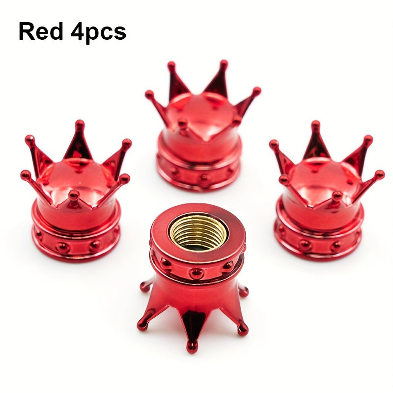 Universal Car Tire Valve Caps Crown Decoration Motorcycle Bicycle Accessory