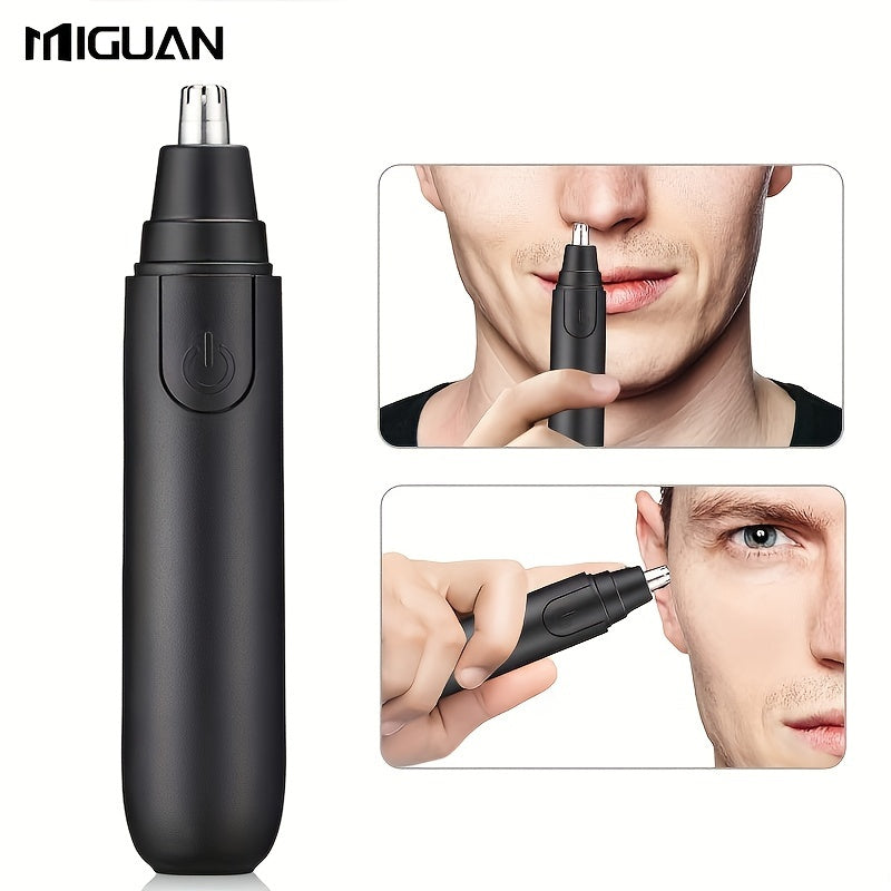 Electric Nose Hair Trimmer for Men and Women Stainless Steel Dual Edge Blades Painless Removal