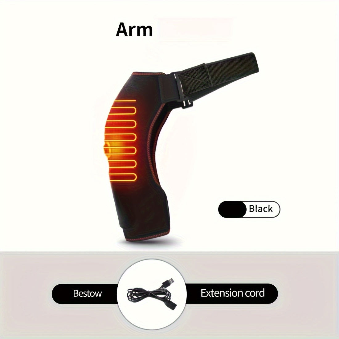 Ropa calefactable por USB para hombro con 3 ajustes de temperatura y gran área de calefacción