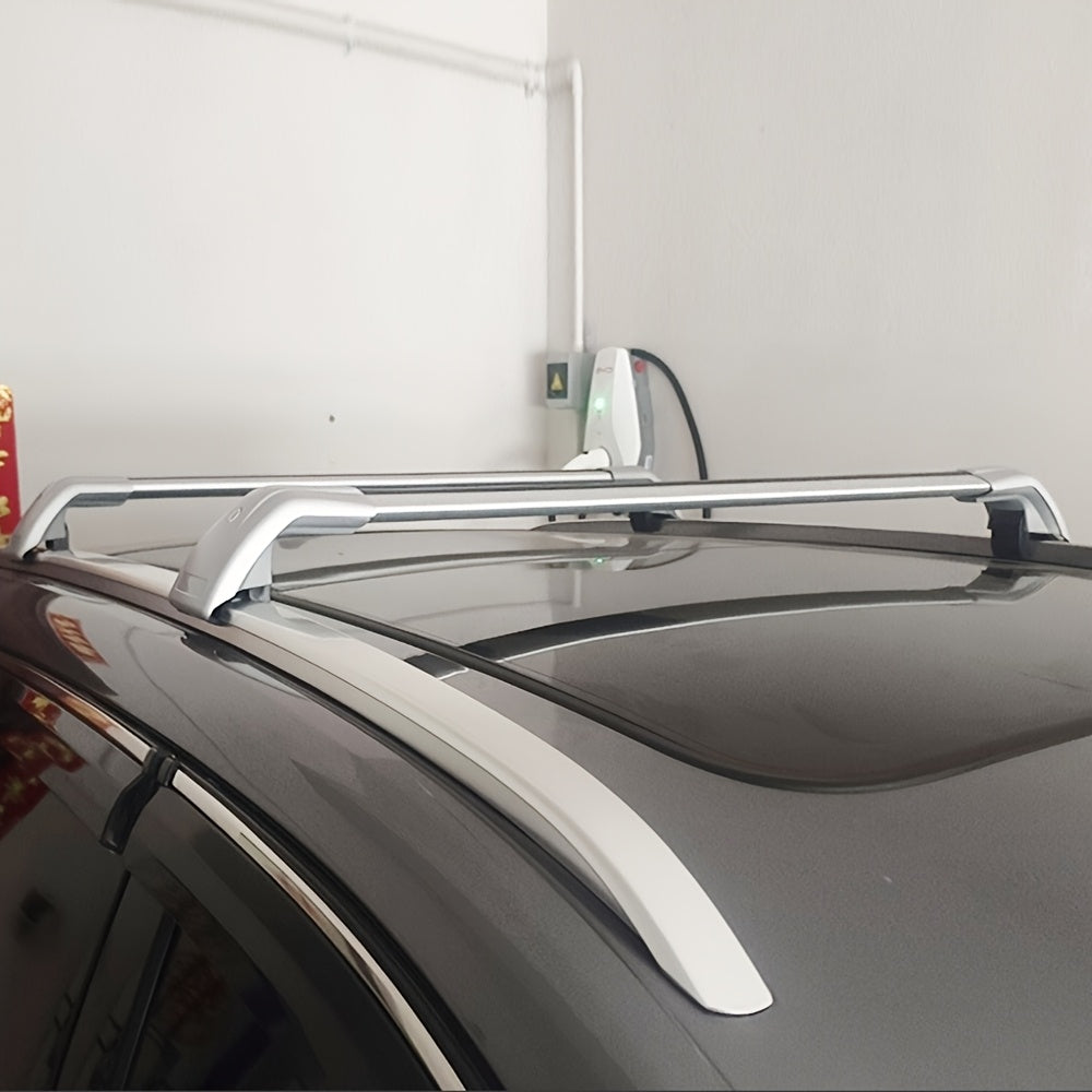 2-Pc Aluminum Alloy Car Roof Luggage Rack Suitable for Sedan SUV Crossbar