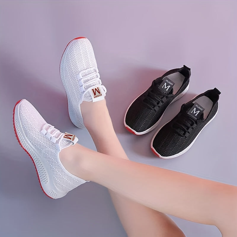 Women's Lightweight Slip-On Sports Shoes with Non-Slip Soft Sole and Breathable Fabric Upper