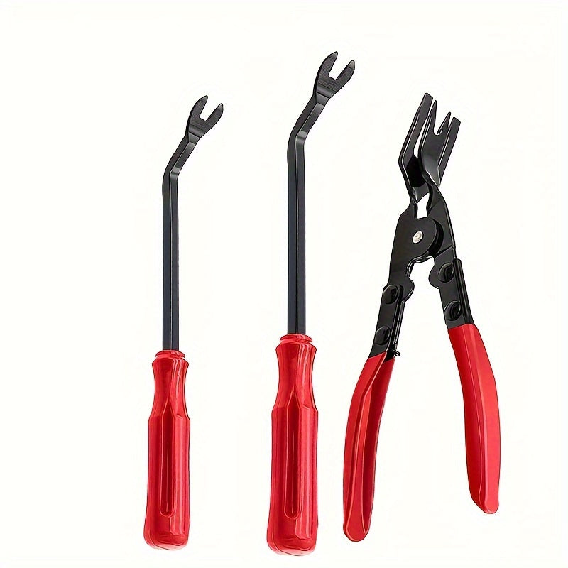 Avtomobil plastmassa fastener olib tashlash to'plami, trim pry asbobi, eshik panelini ta'mirlash