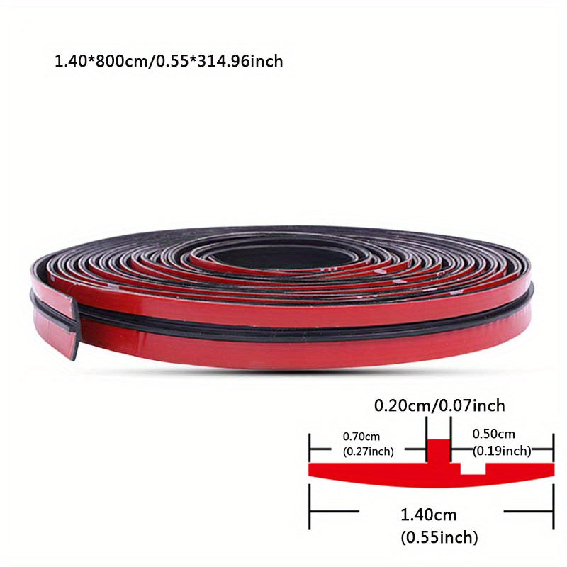 Car Sealing Strip Durable Rubber Black Auto Trunk Door Edge Trim