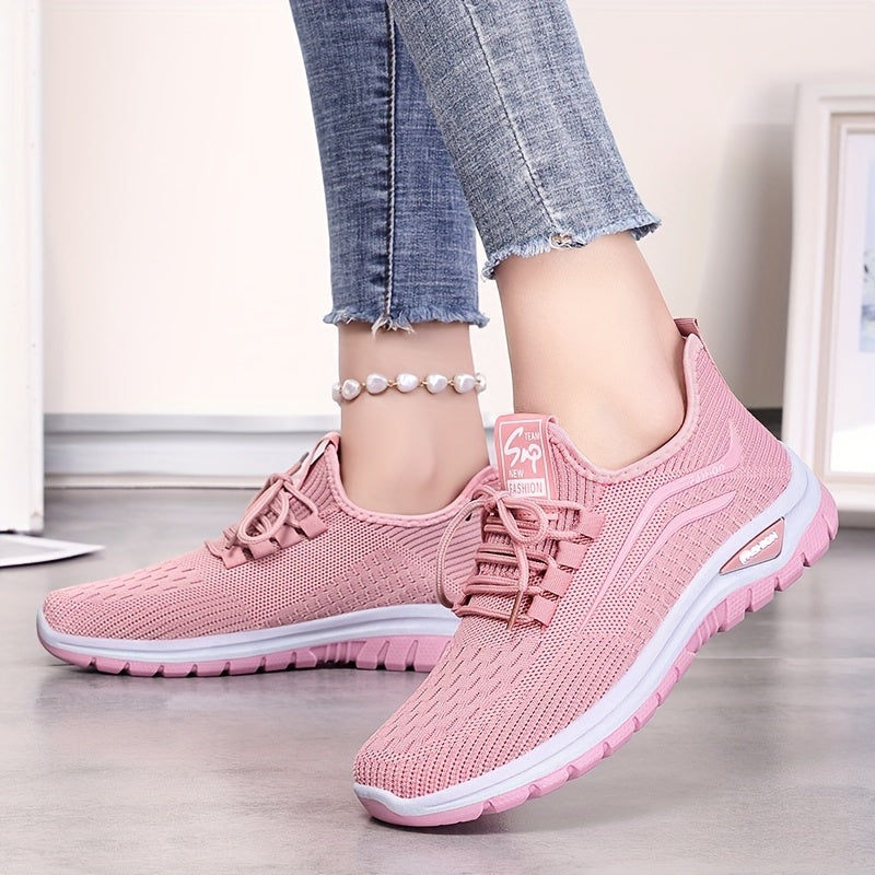 Women's Sports Shoes Breathable Lightweight Casual Athletic Pink Black Red White