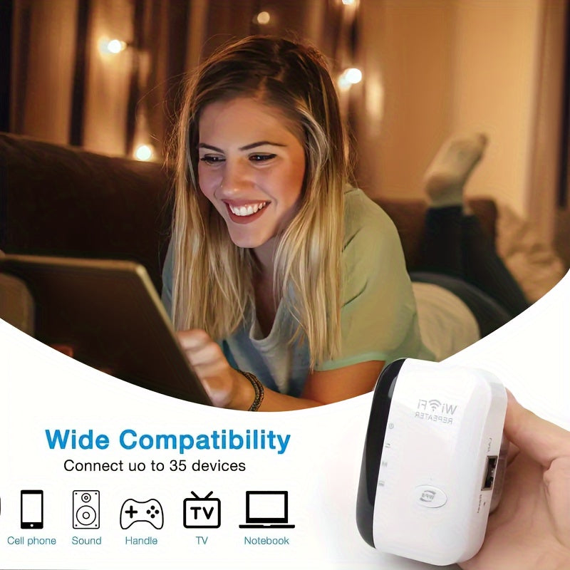 WiFi Extender 2640 Sq Ft with Ethernet Port and Alexa Compatibility