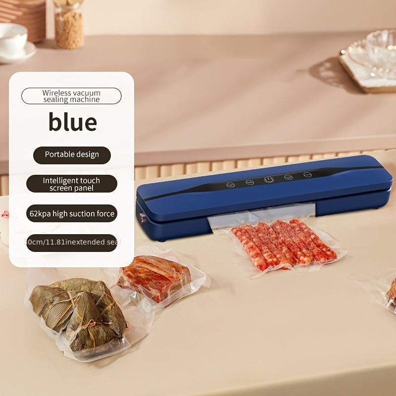 USB rechargeable vacuum sealer 62Kpa suction for food preservation