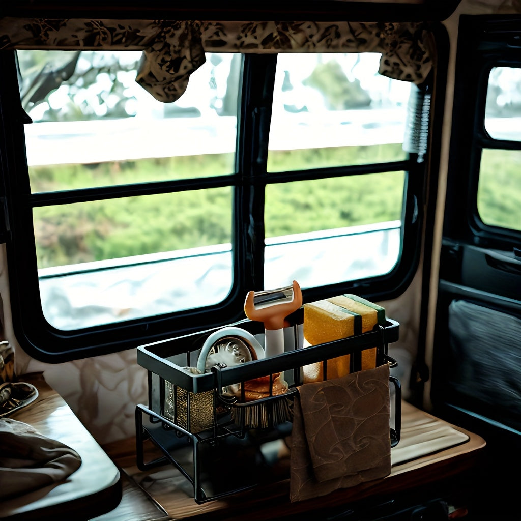 Vanna yoki oshxona uchun oshxona sinkining drenaj qutisi uchun qoʻlqop va idish toʻplamini saqlash uchun quti