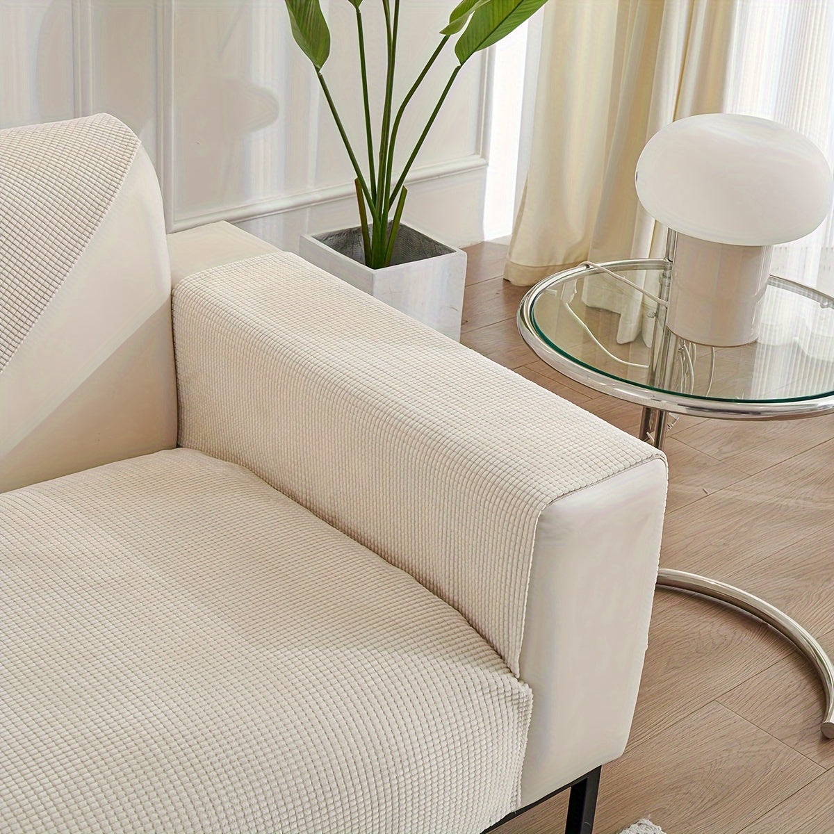 All-Season Velvet Sofa Cushion with Anti-Cat Scratch and Non-Slip Features