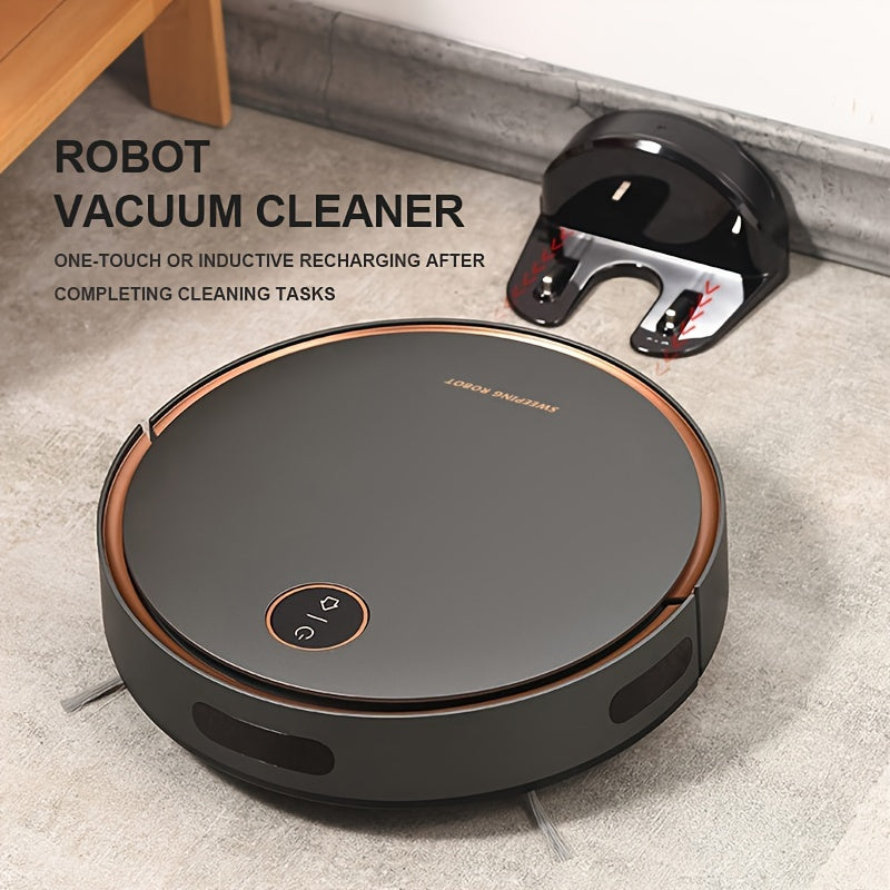Robot Vacuum Cleaner Infrared Sensing Rechargeable Lithium Battery Dual Power US Plug for Home and Pet Owners