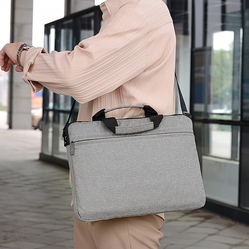 Ko'p maqsadli noutbuk sumkasi, suv o'tkazmaydigan naylon materialidan tayyorlangan, katta sig'imga ega, kengaytiriladigan xususiyatlari bilan, erkaklar va ayollar uchun biznes va norasmiy foydalanishga mos. Sayohat, ish va uchun mukammal.