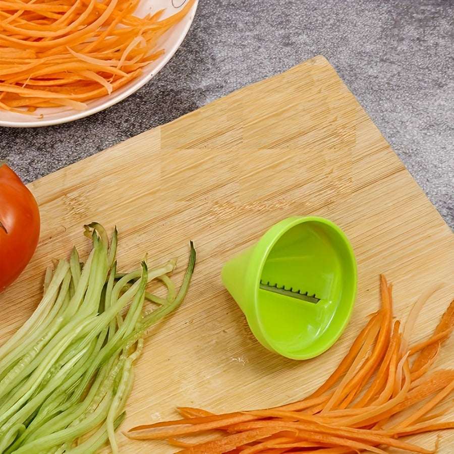Kitchen Spiralizer for Zucchini Noodles and Vegetable Grating Green Plastic